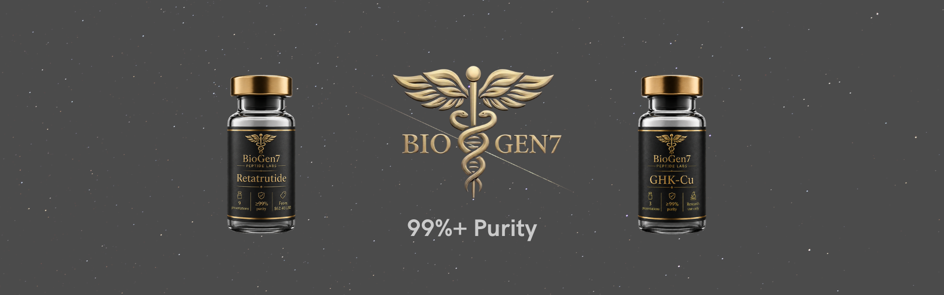 Bio-Gen7 Peptide Labs — 99%+ de pureza